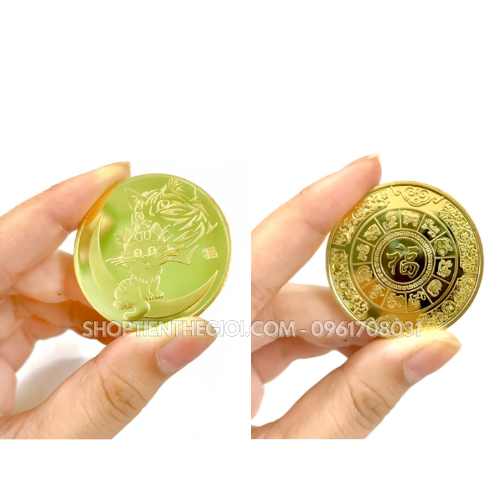 Xu Con Mèo Mạ Vàng